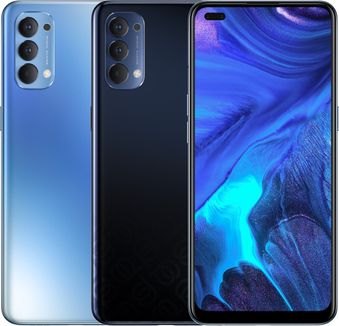 Oppo Reno 4 all color Space Black Galactic Blue